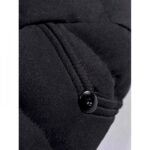 Men's Stand Collar Quilted Puffer Jacket With Zipper Front Pockets - Image 4