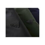 Men's Hooded Zip Front Jacket With Striped Sleeves And Pockets - Image 4